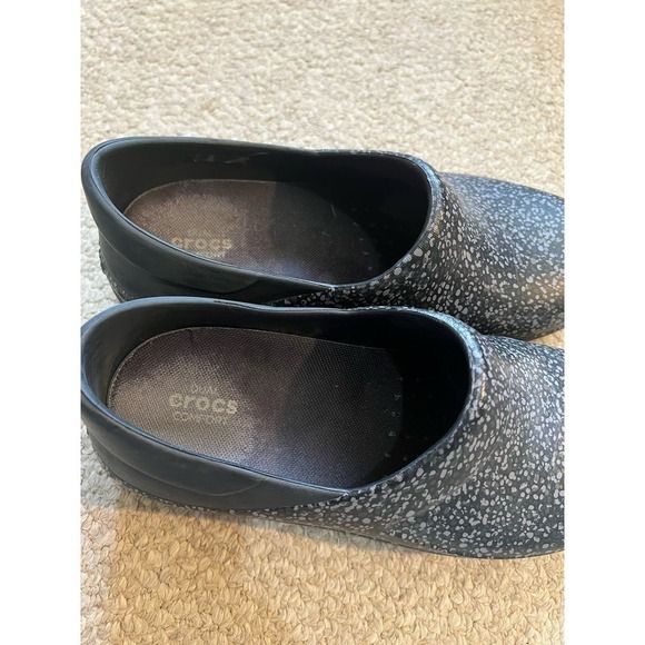CROCS speckled all over rubber mule work comfort women’s 9 - Picture 5 of 10